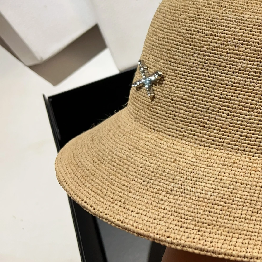 Designer Raffia Straw Bucket Hats Women Summer Beach Hat