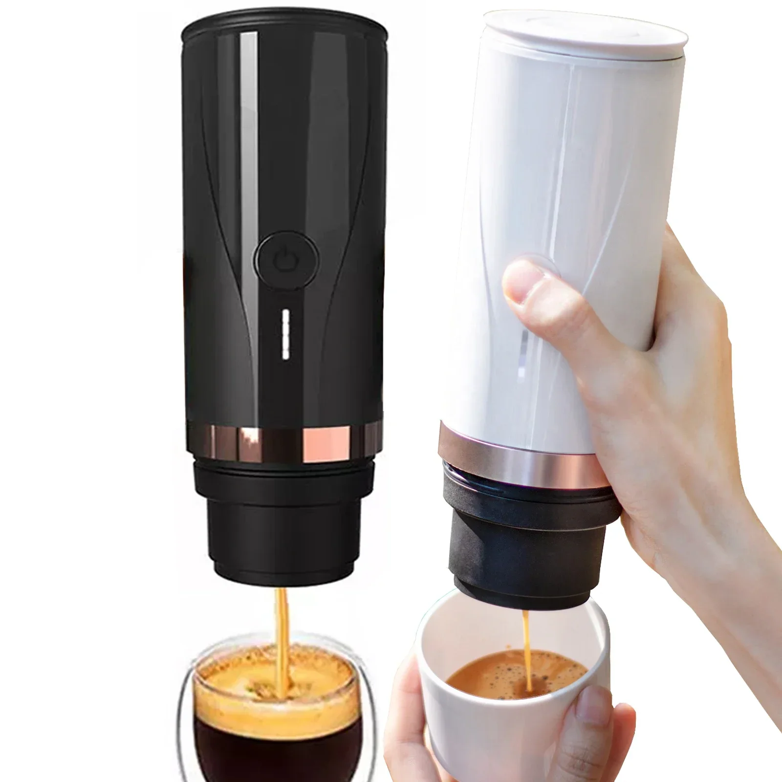 

All in one design USB charging fully automatic mini capsule instant coffee machine Italian 12V portable espresso machine