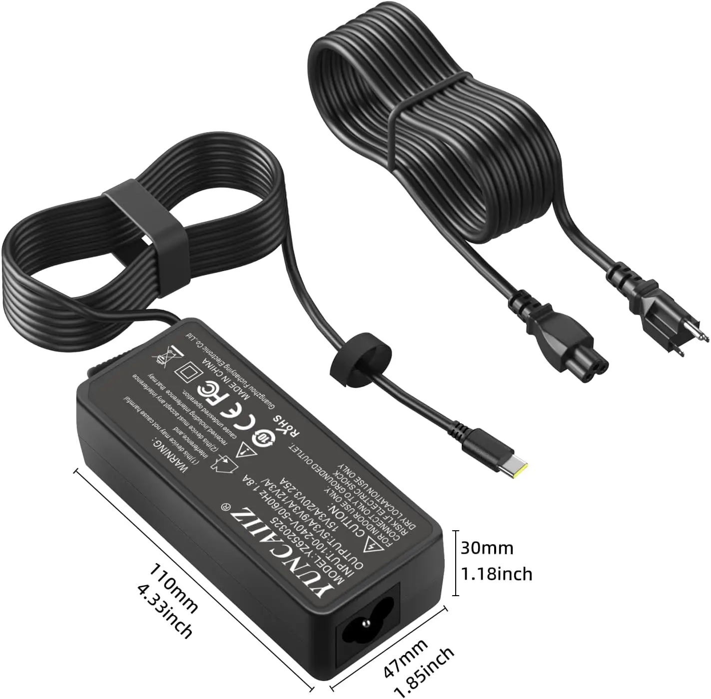 Universal Chromebook Charger 65W 45W USB C Charger Laptop Compatible with HP, Dell, Lenovo, Acer, Asus, Samsung, Google