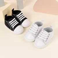 Baby Canvas Sneakers Classic Stripes Casual Baby Boy Girl Shoes Anti-slip Soft First Walkers Infant Baby Unisex Shoes 5