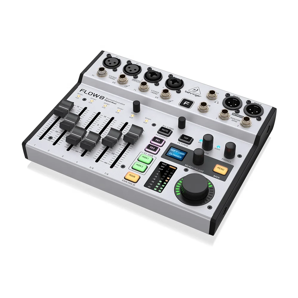 

Behringer Flow 8 Mini Digital Mixer 2 Effects Processors 16 effects Mini Audio Sound Cards & Mixers