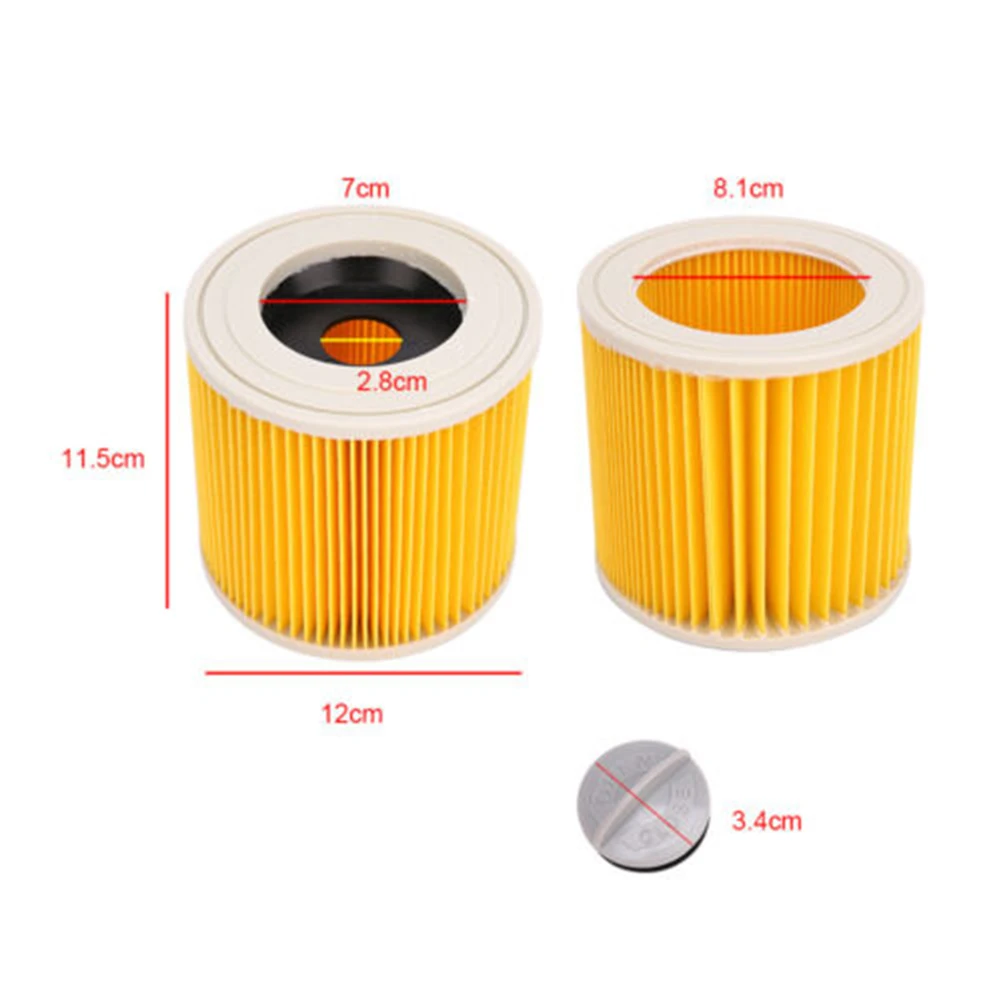  2Pcs Cartridge Filter Compatible with Karcher Wd2.200 Wd3.500  Wet Dry Vacuum Cleaners : Home & Kitchen