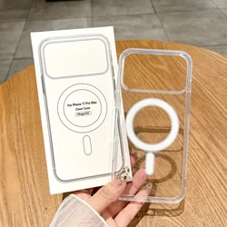 Enhanced Magnetic Wireless Charging Clear Case with Magsafe Compatibility - iPhone 12 Mini (Whit Box)