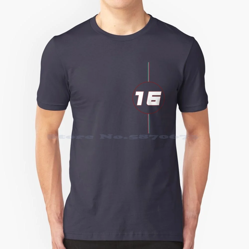 Charles Leclerc 16 T Shirt 100% Cotone Tee Charles Leclerc Monza Charles Leclerc Leclerc Twitch Charles Leclerc Spa Charles