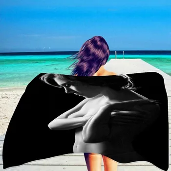 Sexy Lady 3D Print Beach Towels Large Gym Sport Pool Yoga Towel Quick Dry Absorbent Towel for Boys Adult Custom Swimming Towel