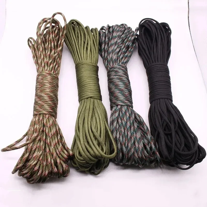 Paracord Rope 5/15/30m 7 Strand 4mm 550 Parachute Cord Camping Accessories Outdoor Survival DIY Bracelet Line