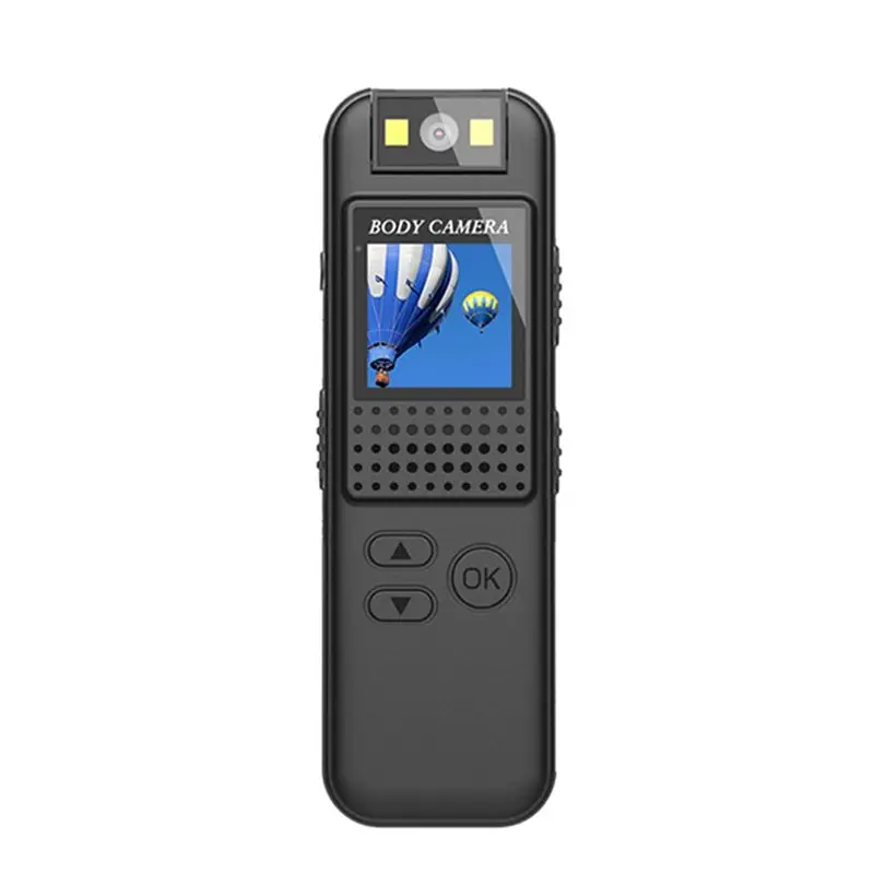 T36C Mini Gövde Kamerası 1080P Taşınabilir Dijital Video Kaydedici 180 °   Kızılötesi Gece Görüşlü DV Kamera Mikro Gövde Kamerası