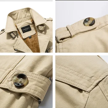 معطف رجالي مبطن صوف 2023 5