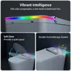 Smart Toilet with Built-In Bidet, Heated Seat,with Foot Sensor and Night Light, Auto Flush, Auto Open & Close Lid 3