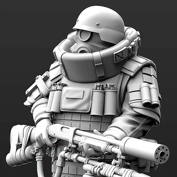 Robot, figura in resina, GK, tema fantascientifico, Mutant Hunter Executor, 1/24, kit non assemblato e non verniciato