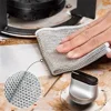 LeMeenQ Thickened Magic Cleaning Cloth Non-Scratch Double-layer Iron Microfiber Mesh Dishrag Washing Pot Rags Kitchen Dishcloths 4