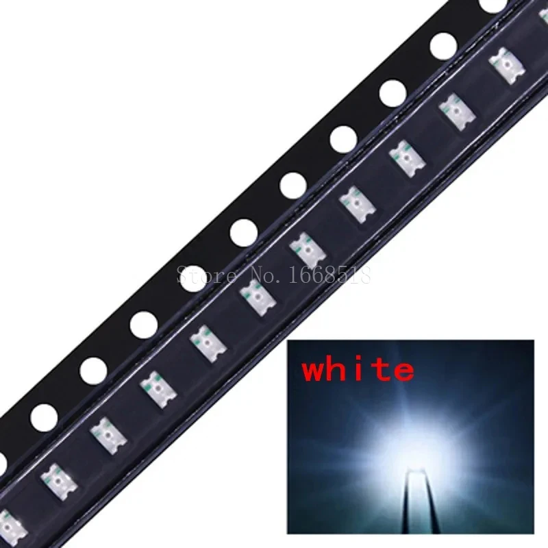 릴/로트 4000PCS 0402 0603 0805 1206 1210 3528 smd led 빨간색 노란색 녹색 흰색 파란색 주황색 발광 다이오드 LED 조명 다이오드