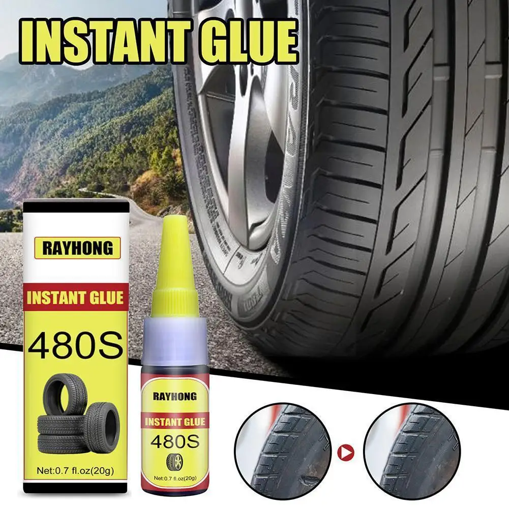30ml Car Tire Repair Glue Black Soft Rubber Universal Strong Tyre