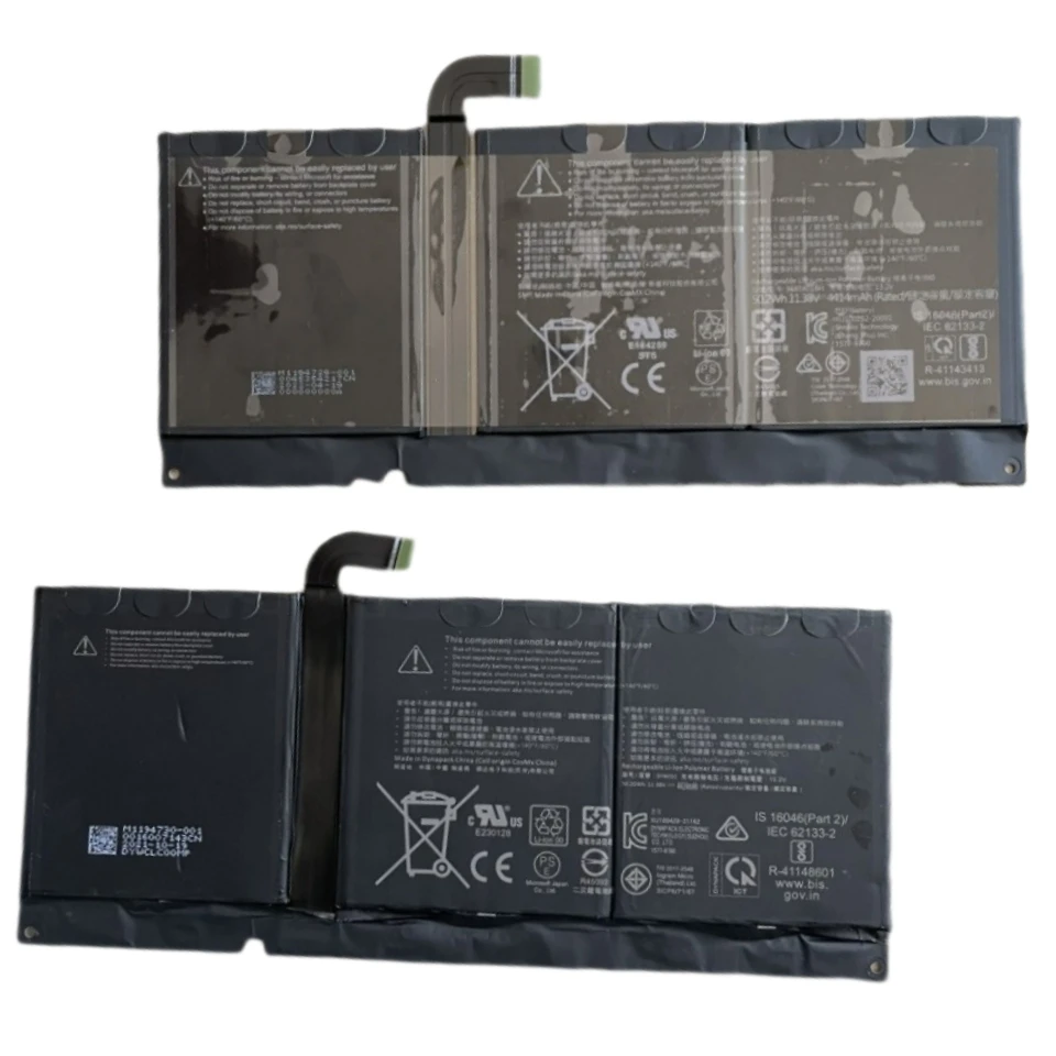 Dync01 96 Bta015H 96 Bta016H Batteria Per Laptop 11.38V 50.20Wh 4414Mah Per Microsoft Surface Pro 8 1982 1983 I5-1135G7
