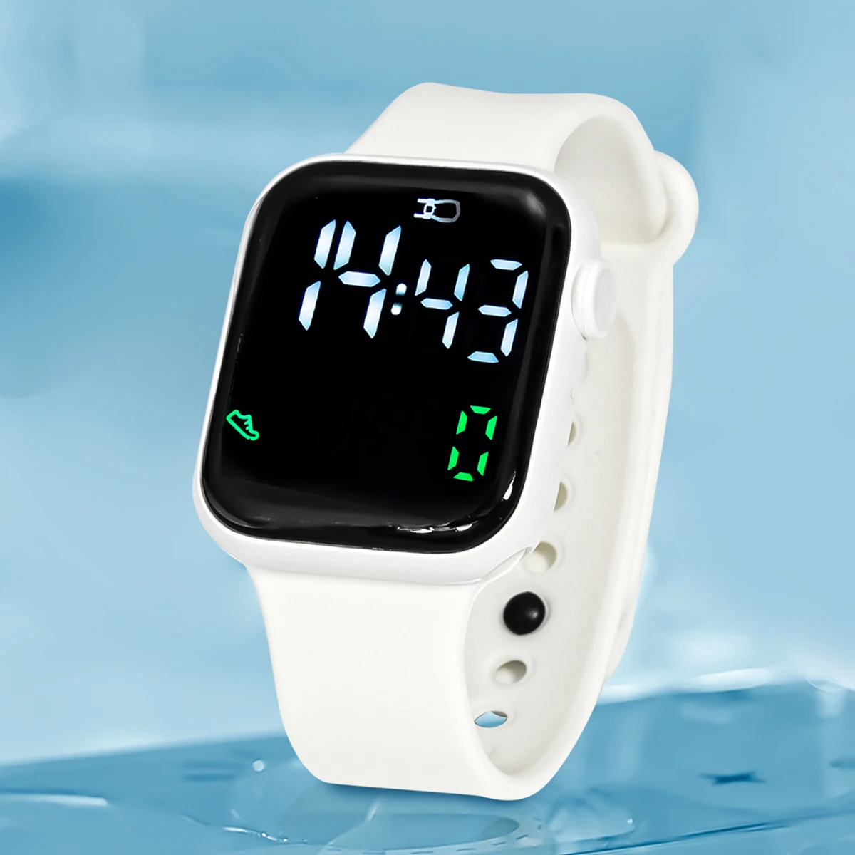 New Children's Smart Watch Student Lift Display Step Counting Sports Calendar Electronic Watch Children's LED Luminescent Watch 3