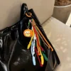 Keychain mouth colorful cute sausage backpack funny ins style student couple backpack hanging chain decoration 3
