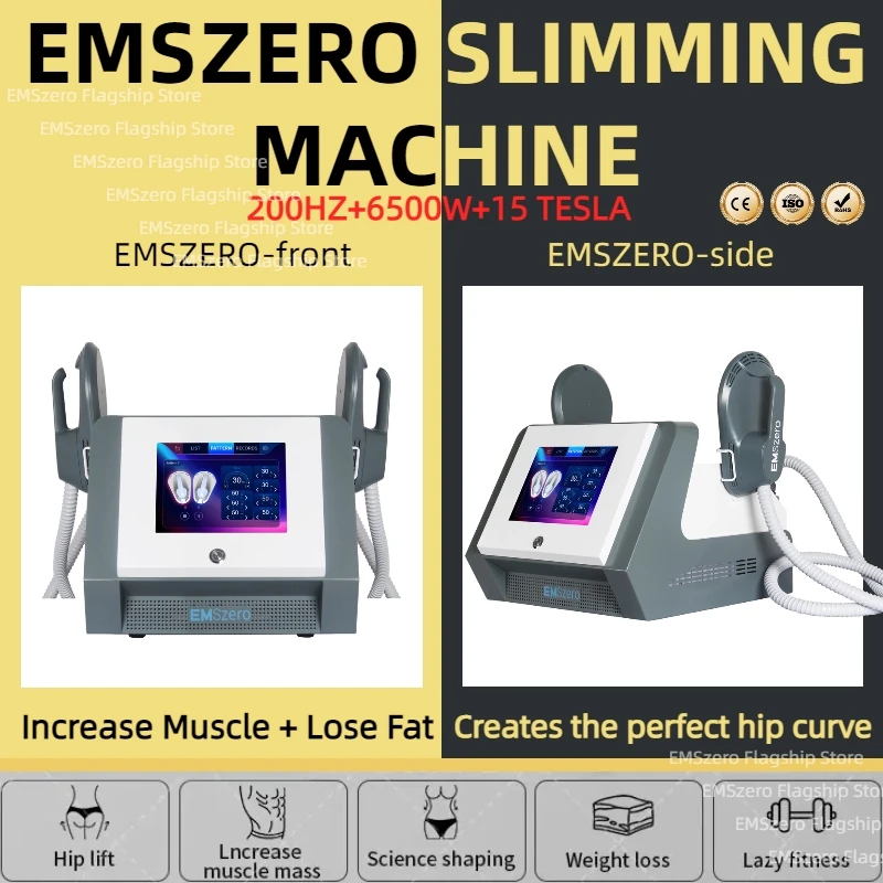 

DLS-EMSlim Machine Sculpting Body Muscle Stimulation Massager RF EMS Sculpt Butt Fat Salon EMSzero Healthy Beauty Store Hi-emt