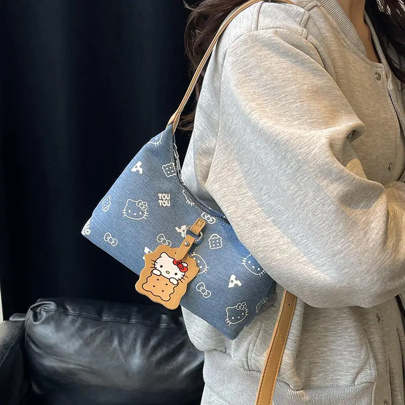 Kitty Kawaii Crossbody Bag New Fashion Cowboy Printing All-Match Cute Crossbody One Shoulder Bags For Woman Gift