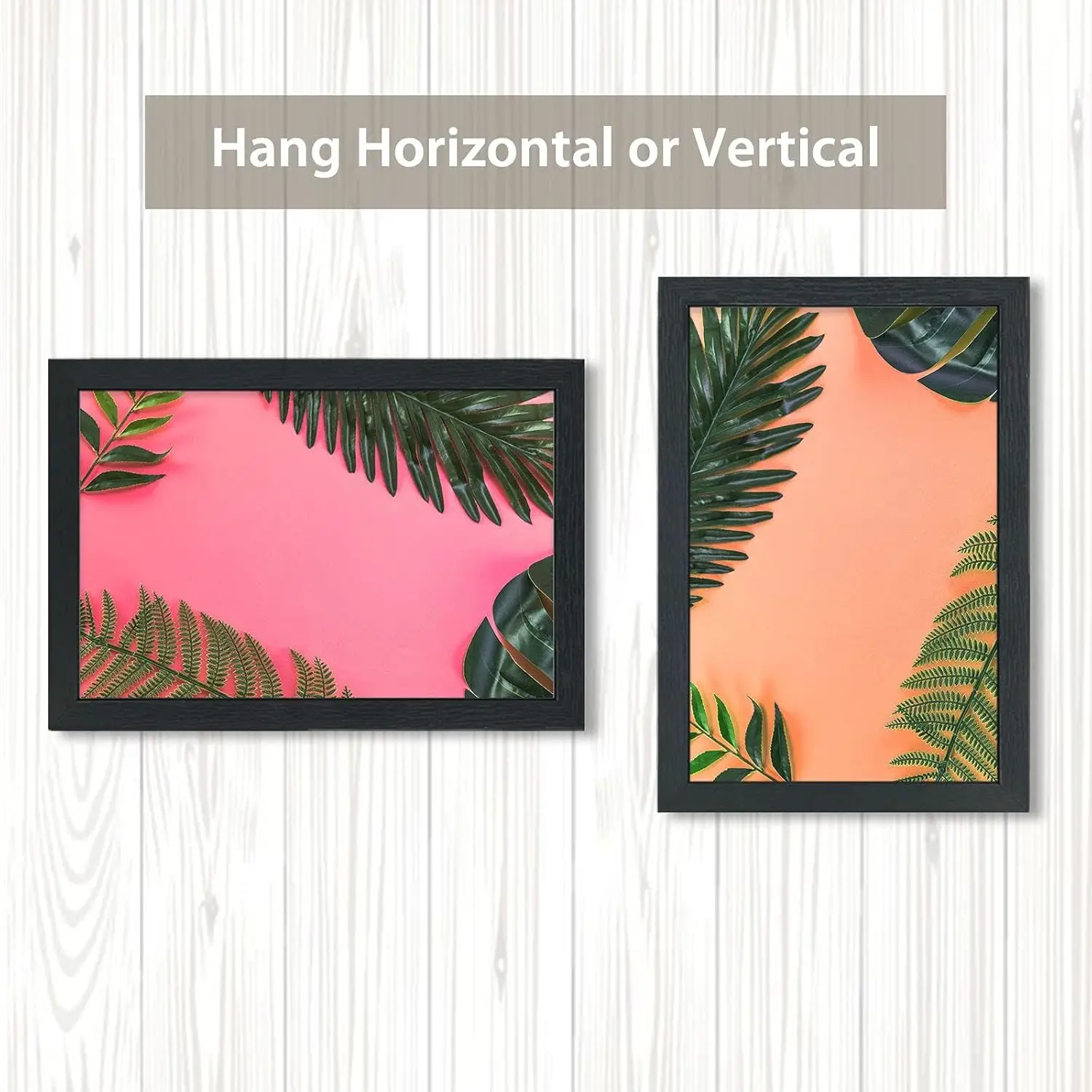 24x36 Solid Wood Poster Frames Black 3 Pack Picture Frame with Wall Mounting Hanging