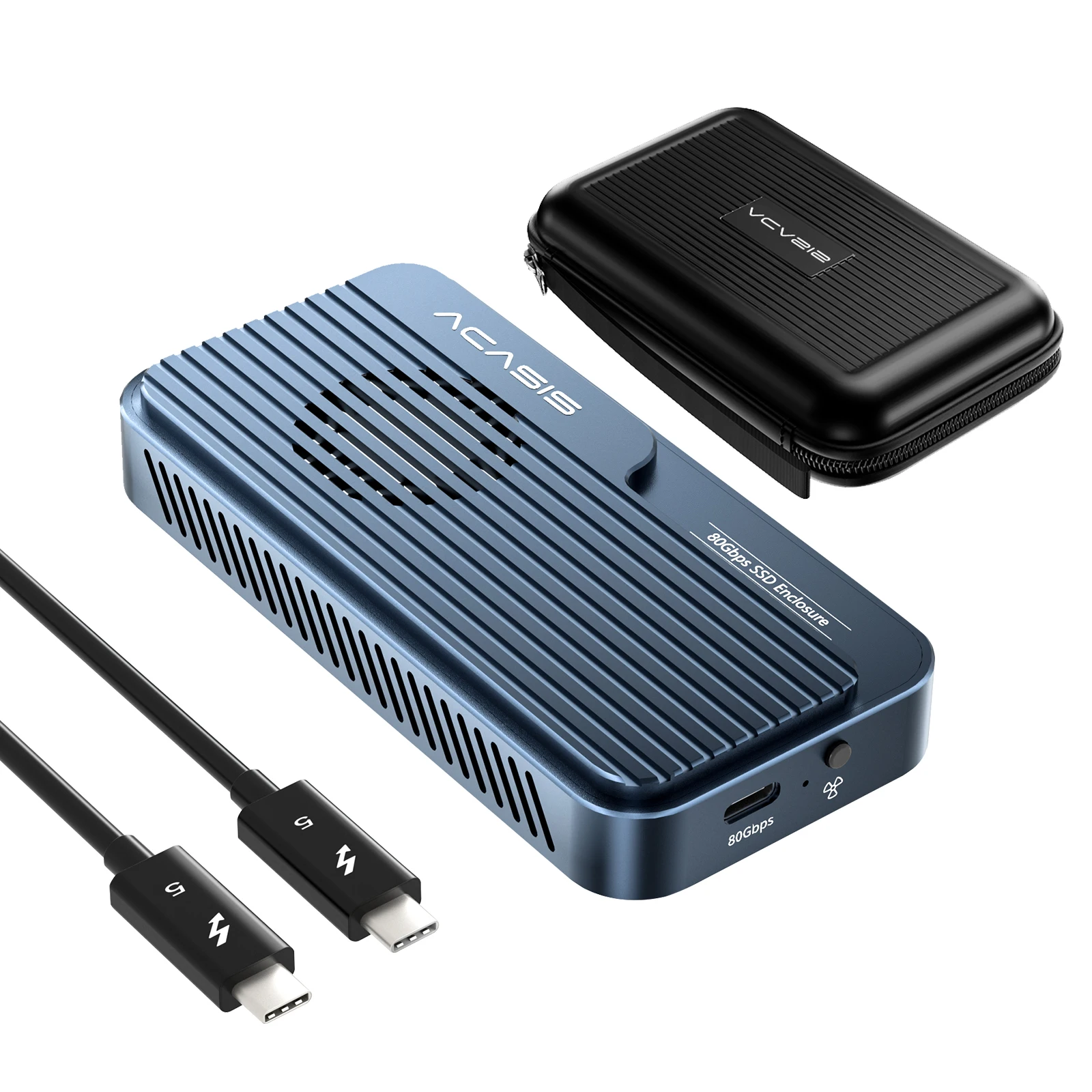 Thunderbolt 5 80Gbps M.2 NVMe SSDエンクロージャ Acasis 80Gbps M.2 NVMe SSD Enclosure Compatible with