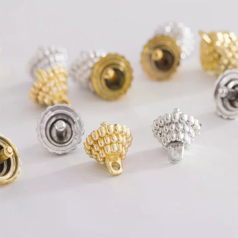 50/100pcs Pendant Set Balls Charms Pendants Caps Decoration Holder Sphere Stand Replacement Creative Accessory Christmas Parts