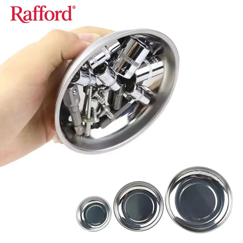 Rafford Magnetische Schraubenaufbewahrungsschale 3''/4''/6'' Edelstahl-Werkzeuge für Auto-Saugnapf-Werkzeuge Schraubendreher-Bits