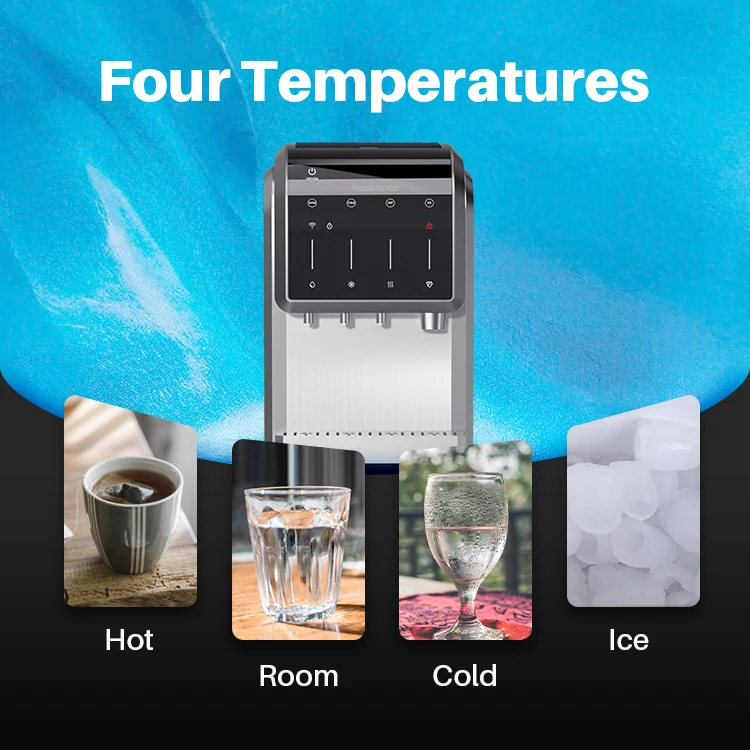 Wholesale  APP Control Bottom Loading Suction Tube 5-IN-1 Smart Hot Cold Home Temperature Ice Maker Water Dispenser 4