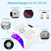 IBelieve 72w Fast Dry Nail Lamp Cooling Fan Manicure Light High End Salon Polish Machine Cordless Heat Dissipation UV Lampara 5