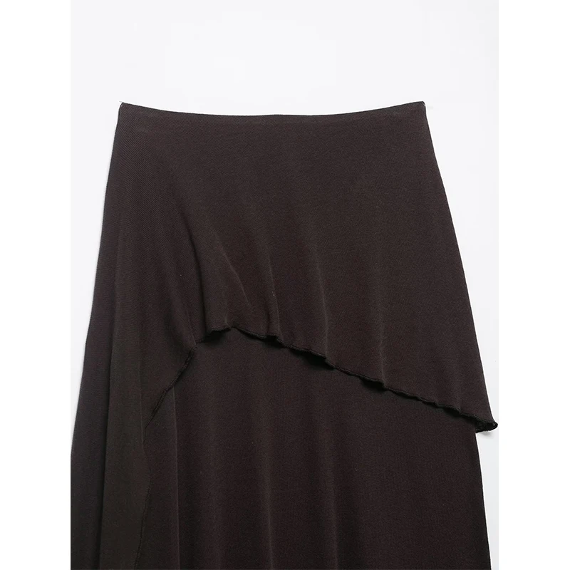 Women Solid Pleated Skirt Chic Elegant Midi Skirts 2026 New Fashion Soft Lady Spring Summer Streetwear Casual Party Skirts ﻿