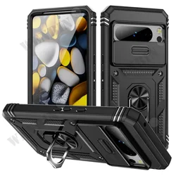 Heavy - Duty Shockproof Case with 360° Rotating Kickstand for Google Pixel 10 Pro (Black)