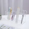 Transparent Eyebrow Pencil Brush Holder PS Acrylic Organizer for Cosmetics Makeup Organizer Boxes Brush Containers Storage Box 6