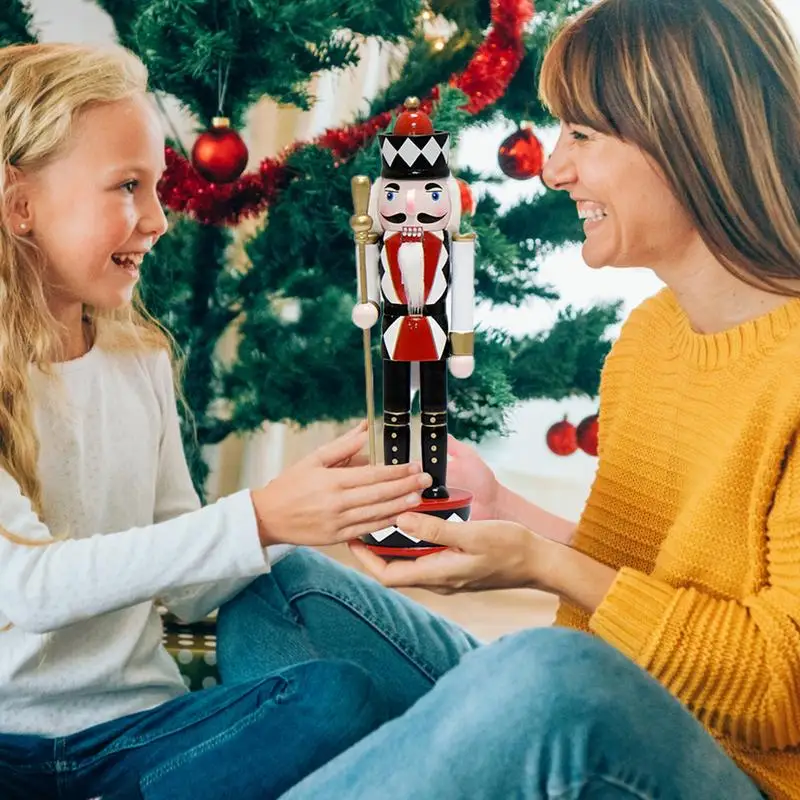 

Новогодние украшения для орехов, фигурки милых королей для орехов, ручная роспись, Деревянные Подвески для орехов, подвесные украшения для рождественской елки