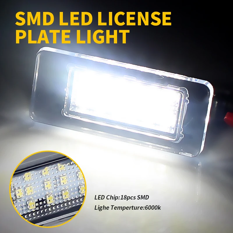 2PCS LED License Plate Light for Nissan Altima Rogue Sentra Versa 2019-2023 Canbus Error Free for Suzuki Suzuki 2016 265108990E