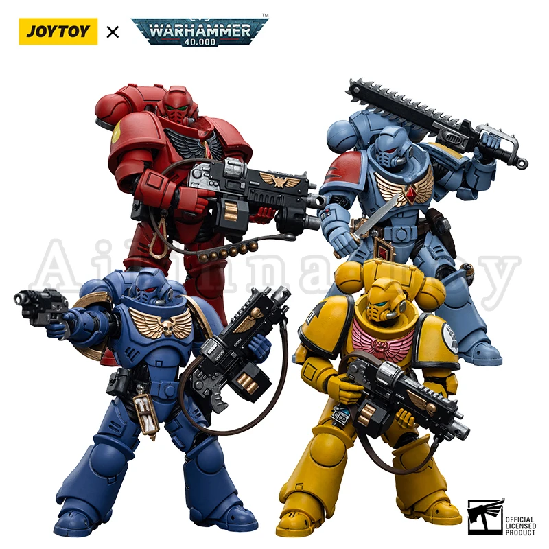 JOYTOY Warhammer 40.000 1/18 - Cappellano Console Legione Imperial Fists, Action Figure 12,2 Cm Da Collezione, Modello Verniciato Effetto Vintage