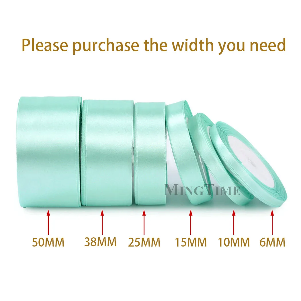 thumbnail image 1 of Cinta de raso de 22 metros (6 mm, 10 mm, 15 mm, 25 mm, 38 mm y 50 mm), ideal para fajas, regalos, lazos, manualidades, decoración de bodas y fiestas., 1 of 5