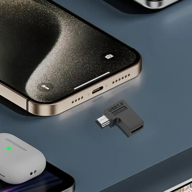 지지대 마이크 충전 데이터 변속기, 암에서 수 미니 USB 어댑터, USB 2.0