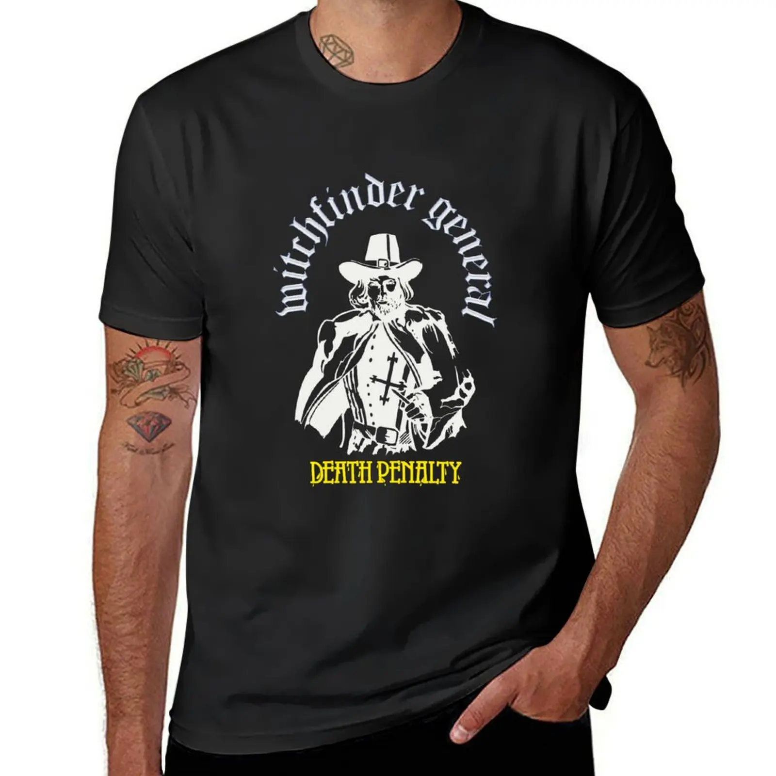 Witchfinder General - NWOBHM металлическая Футболка пот аниме одежда футболки простые белые футболки мужские