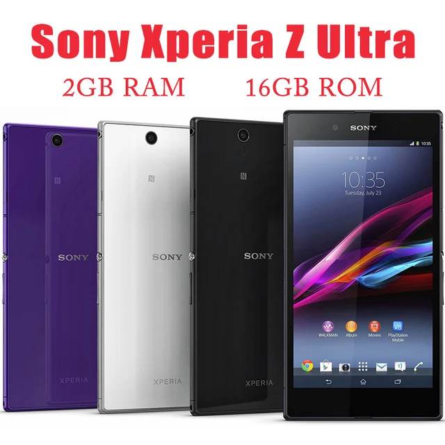 sony xperia z ultra c6833 c6802 mobile xl39h 6 4 2gb ram 16gb rom original unlocked