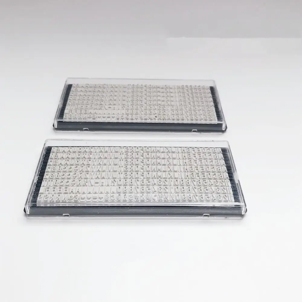 3mm 4mm 6.4mm 스탬프 레터 플레이트 비즈니스 재사용 가능 스탬프 디지털 레터 고무 이름 주소 DIY 스탬프 보드 DIY 스크랩북