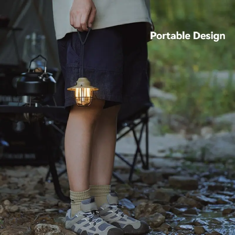 ShineTrip Outdoor Pinecone Retro Pendant Light Long Range Camping Light Camping Atmosphere Rechargeable Tent Light camping light