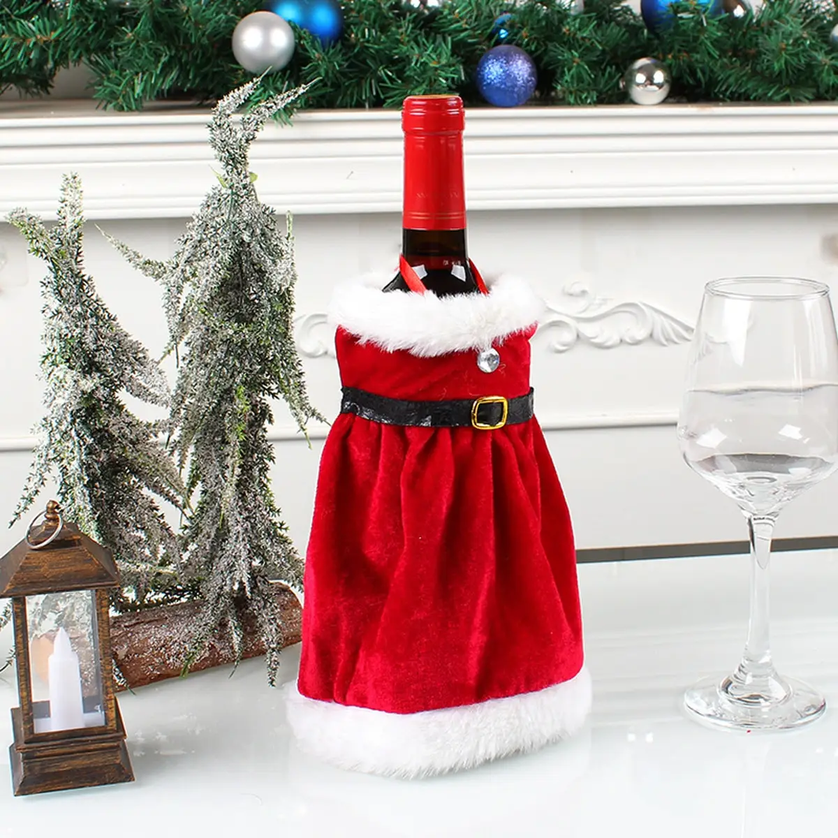Christmas Wine Bottle Cover Fabric Material