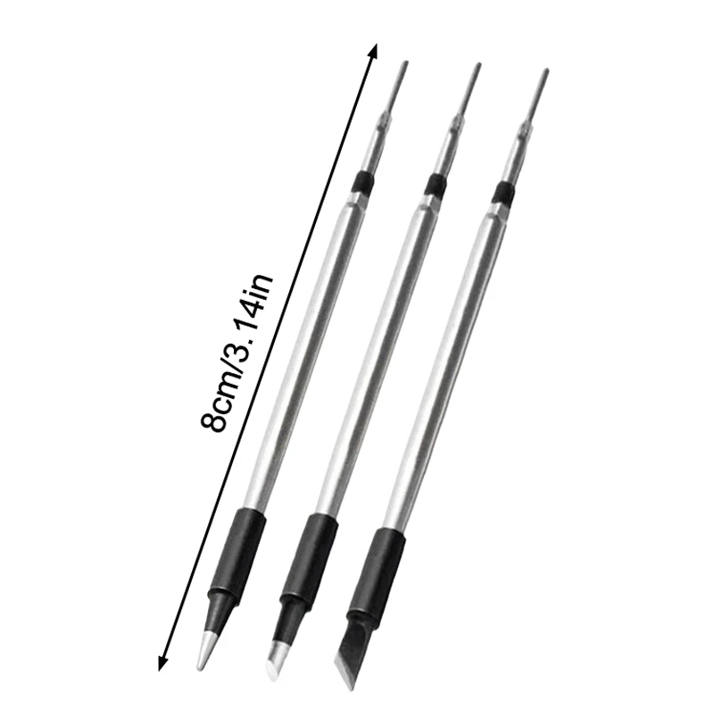 3Pcs Soldering Iron Tip USB Soldering Iron Tip 5V Battery Soldering Iron Tip Soldering Rework Accessories