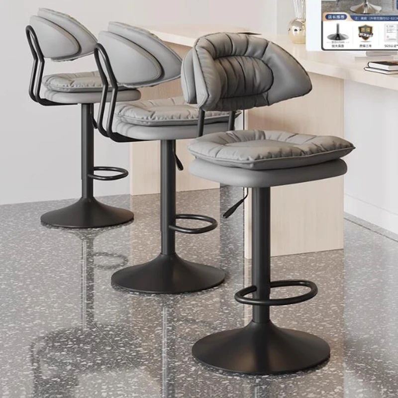 Office Nordic Bar Chairs Luxury Modern Swivel High Stool Bar Chairs Reception Adjustable Home Furniture Chaises Hautes LLBC