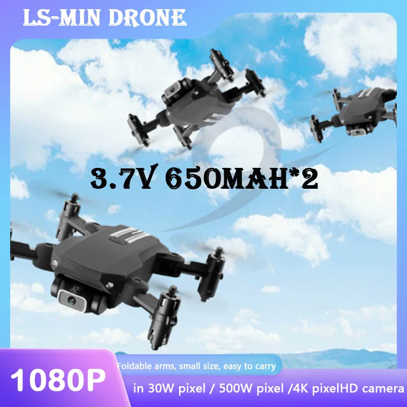 LS-MIN Mini WiFi FPV RC Дрон с 4K 1080P HD камерой режим удержания высоты 4CH складной Квадрокоптер RTF Вертолет детские игрушки подарок