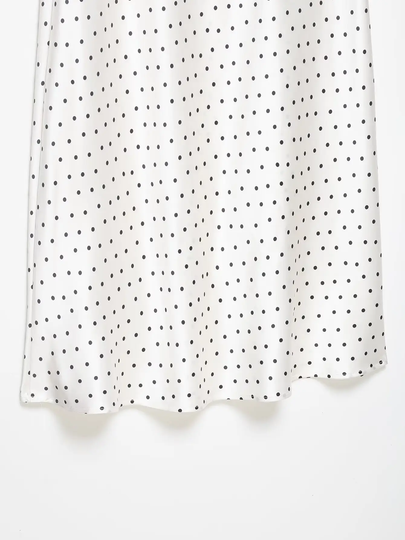 HH Sommer Damen Elegante Weiße Polka-Dot-Röcke für Partys Hochgeschnittene Elastische Taille Schlanker Langer Rock Damenmode Streetwear – Detail 7