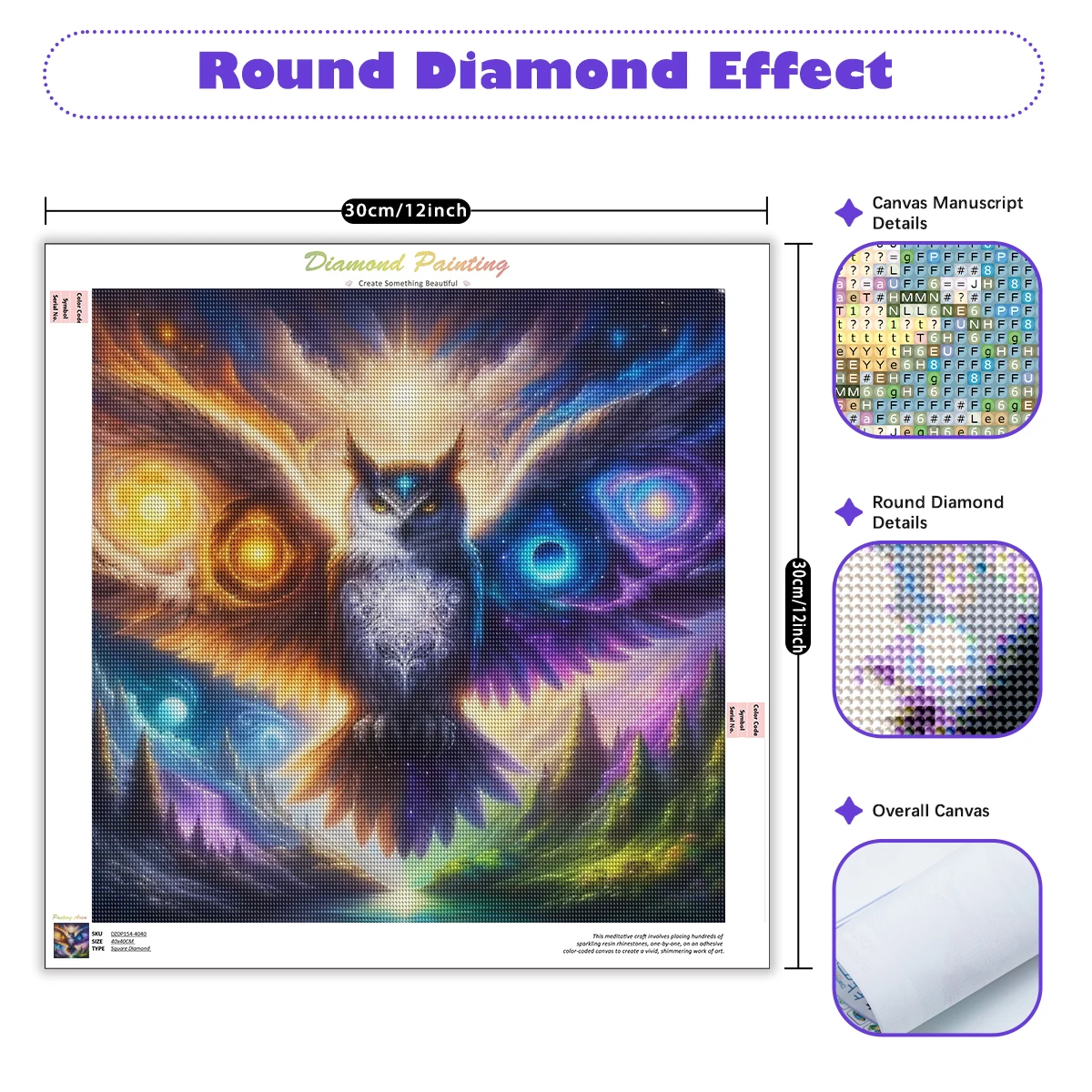 Enlightened Owl Diamond Art Kit 2