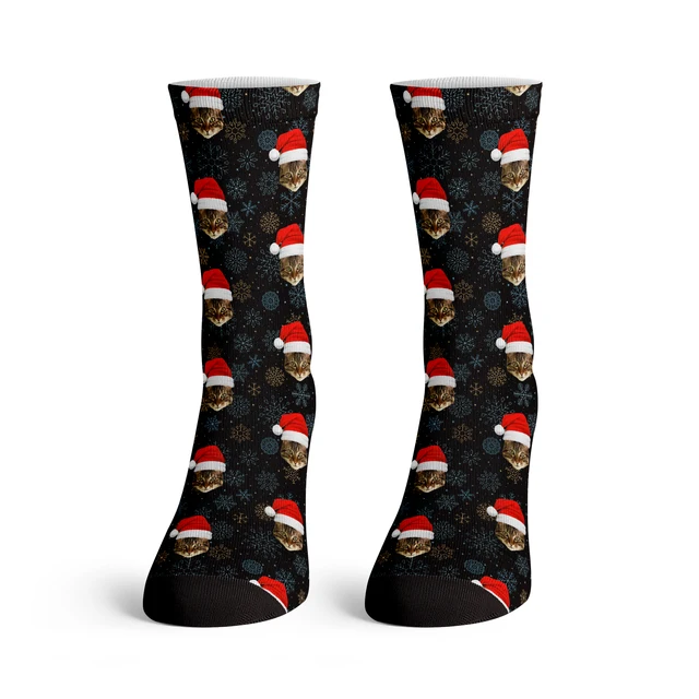 Custom Christmas Hat Long Socks