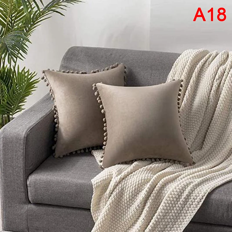 1PC Soft Velvet Cushion Cover Decorative Pillows Throw Pillow Case 45*45cm Home Decor 