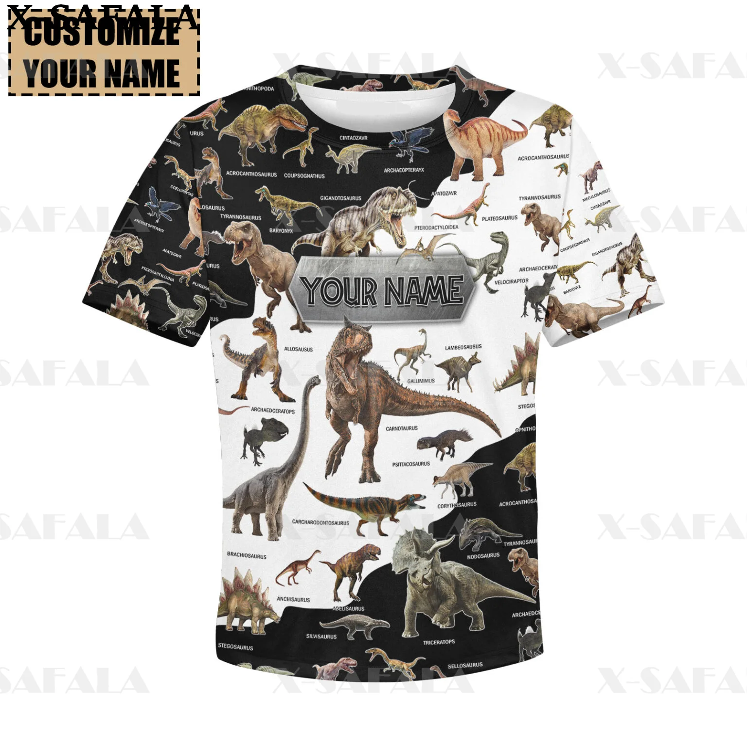 

Surfing Dinosaur Fossils Kids Boys 3D Print T Shirt Short Sleeves Tops Girls Children Clothing Summer Tee Toddler Clothes-10