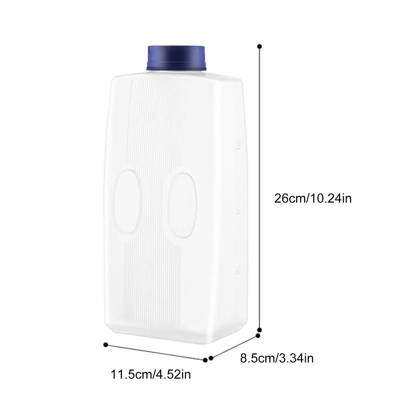 Juice Bottles with Lids Empty Bottles for Cold Drinks 2L Leak-Proof Beverage Storage Kettle with Scale for Hot Days Picnic
